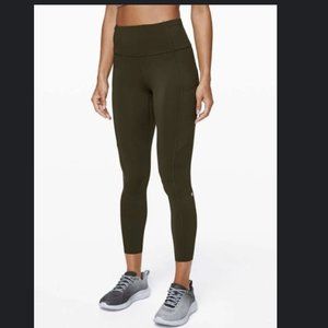 Lululemon Fast & Free Tight Dark Olive